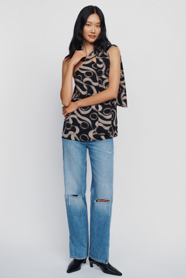 Maude Club Hendrix Halter Tunic Top by Anthropologie
