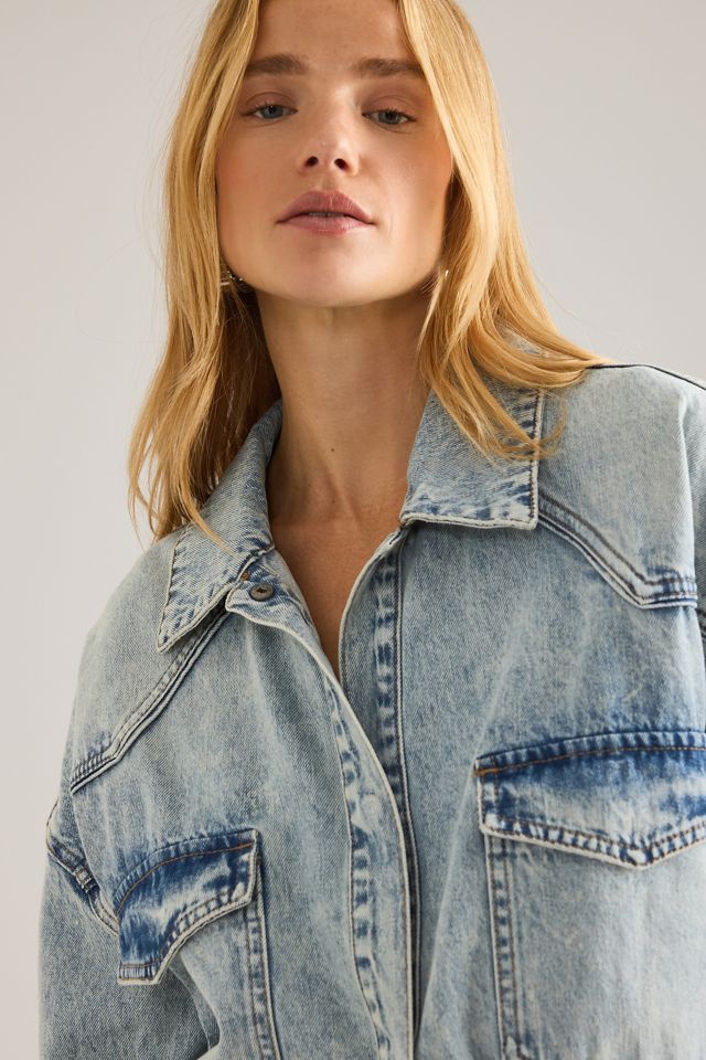 Chemise en Denim Délavé à l'Acide Asher Gestuz #3