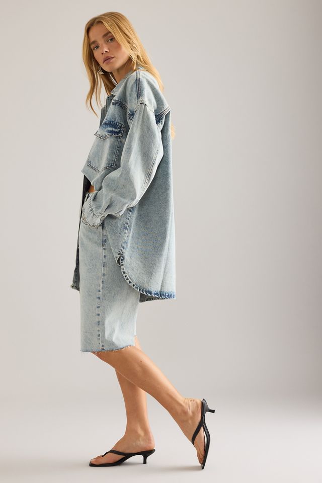 Chemise en Denim Délavé à l'Acide Asher Gestuz #4