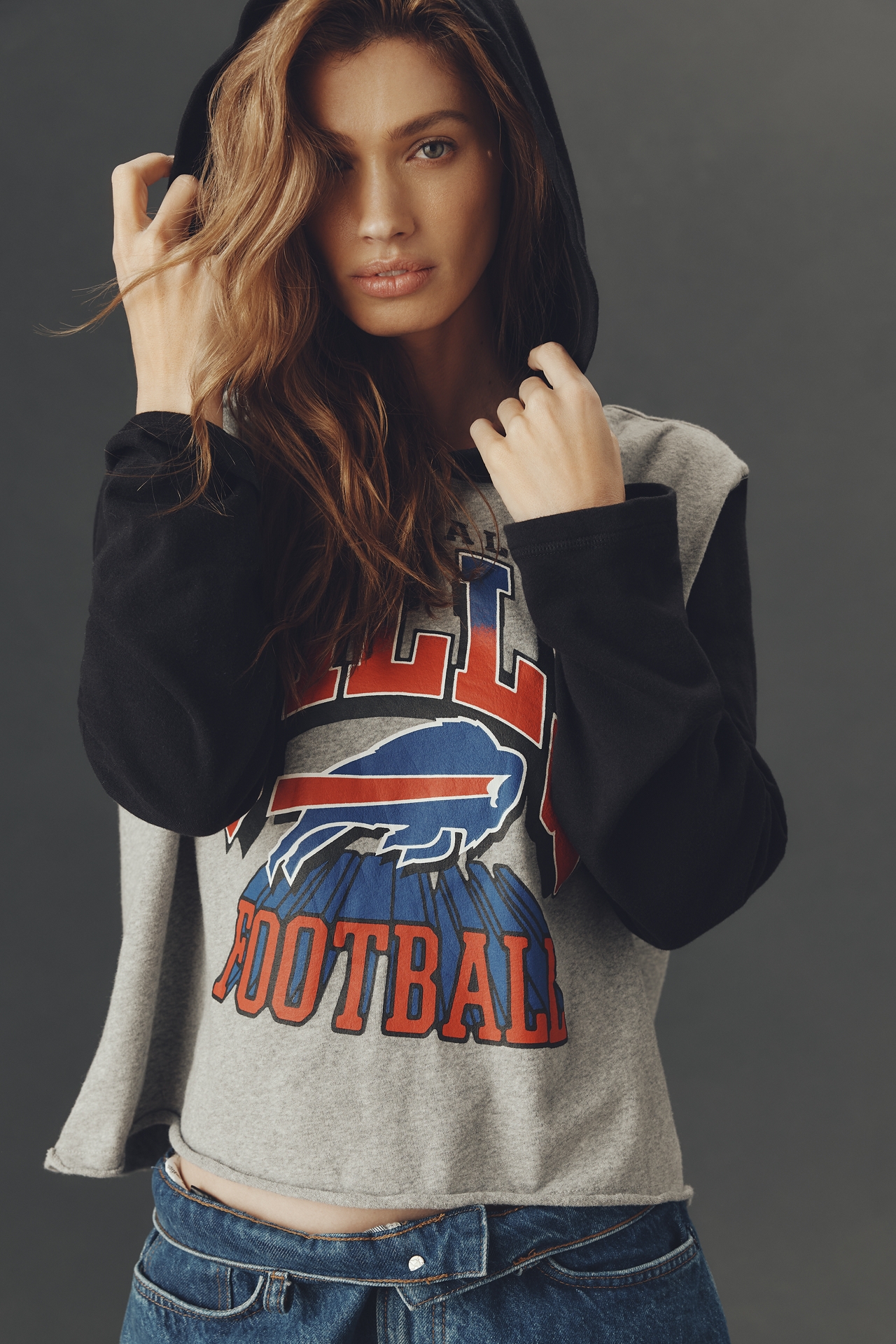 Junk Food NFL Colorblock Hooded Sweatshirt