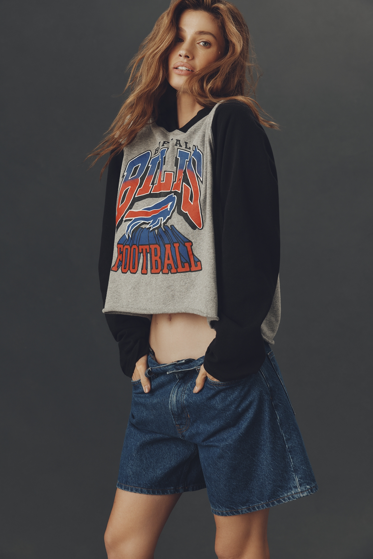 Junk Food NFL Colorblock Hooded Sweatshirt