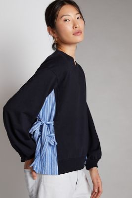 Side-Tie Sweatshirt | Anthropologie