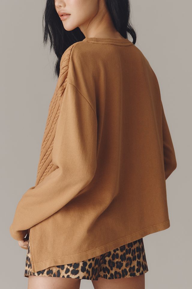 Wilt Crew-Neck Sweater Mix Sweatshirt #1