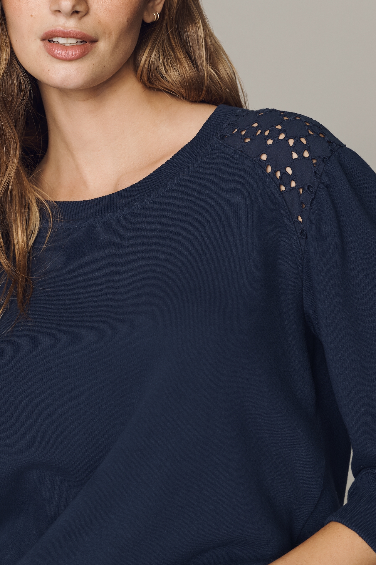 Wilt Eyelet Top