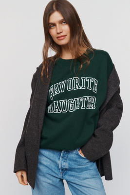 Favorite Daughter Cotton Blend Graphic Sweatshirt by Anthropologie