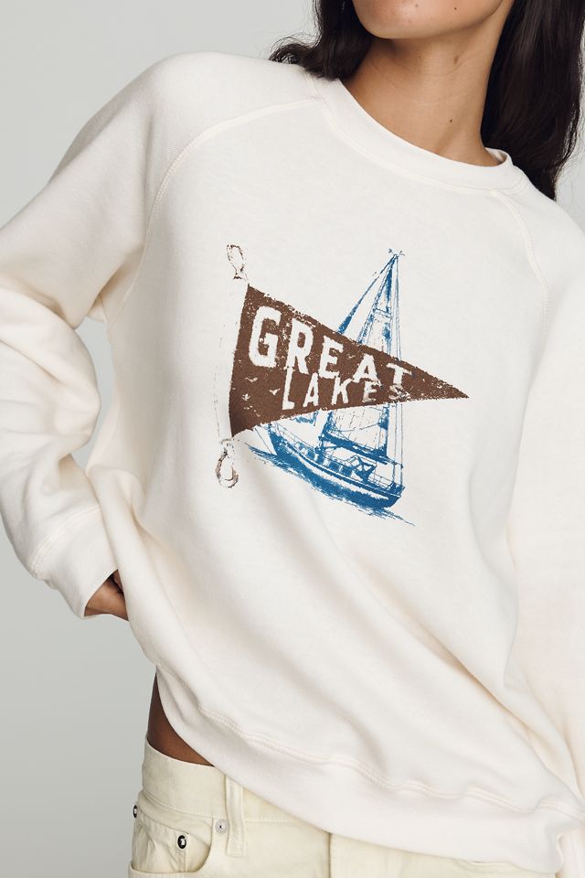 Sunny Somewhere Raglan Crew Sweatshirt #3