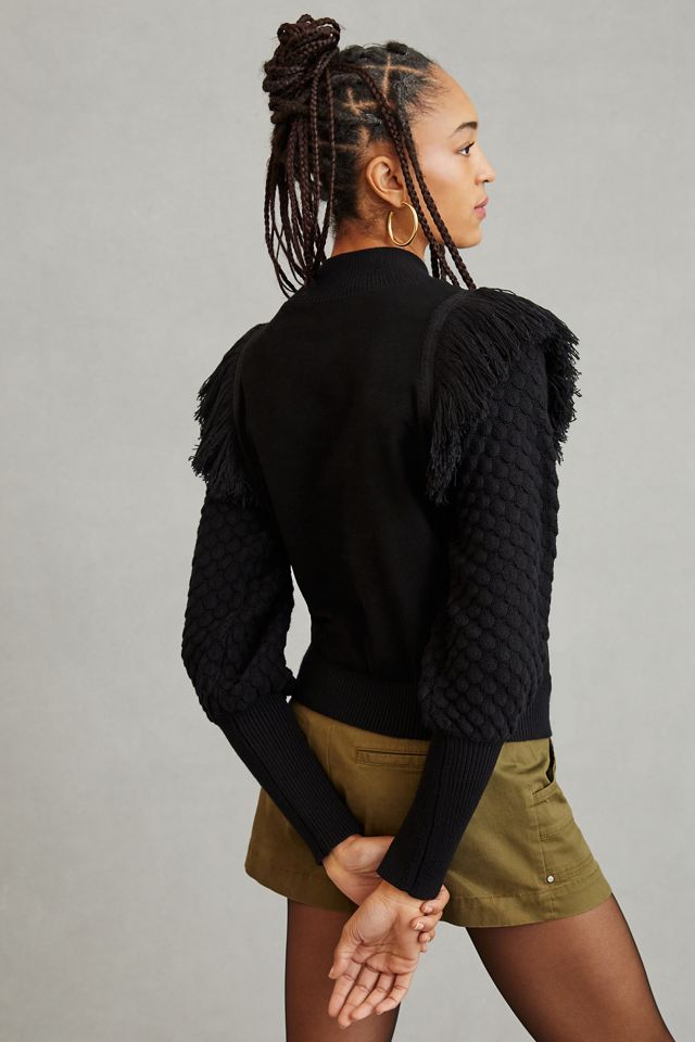DOLAN Fringed Sweater #1