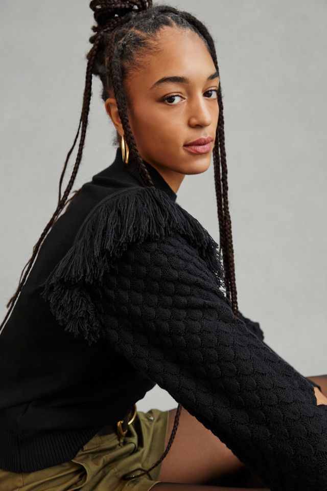 DOLAN Fringed Sweater #2