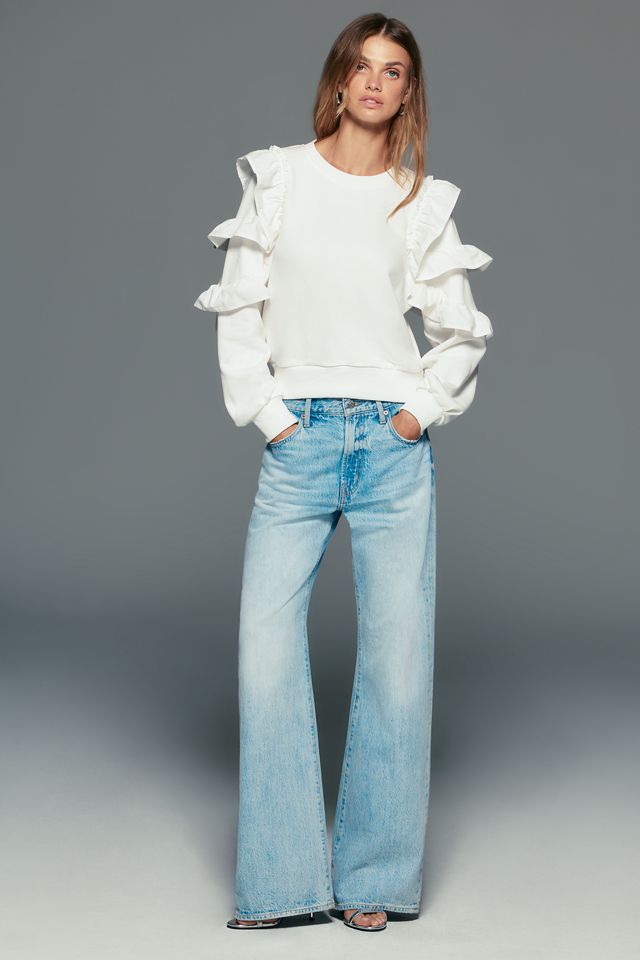 Dolan Left Coast Ruffle Sleeve Sweatshirt #2