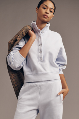 Citizen Of Humanity Mirelle Funnel-neck Sweatshirt In White