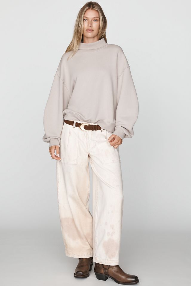 AGOLDE Jenning 100% Cotton Mock-Neck Sweater #3