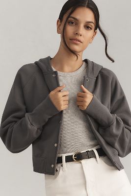 Shop Nsf Luz Bomber Jacket In Grey