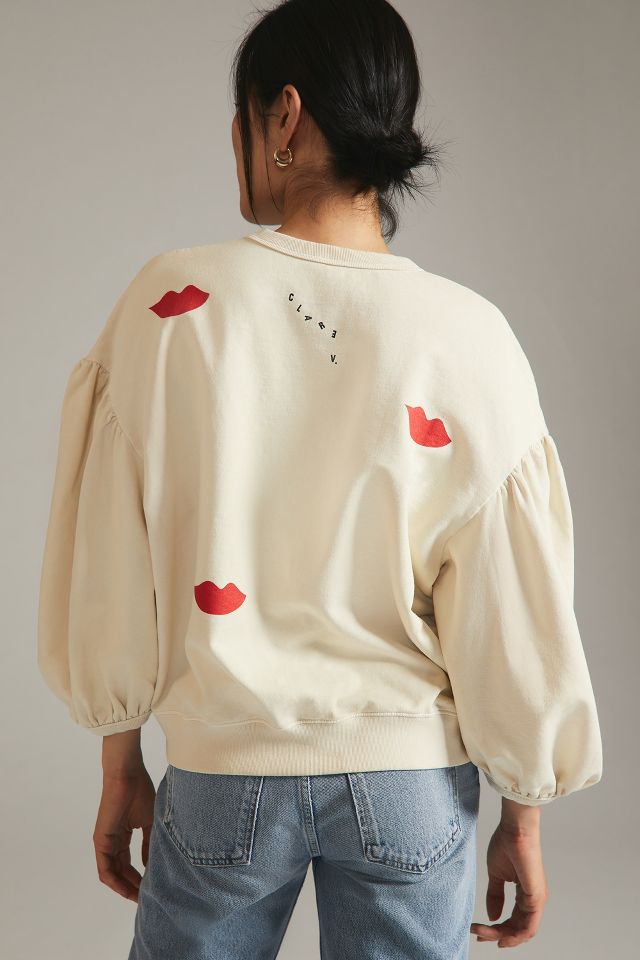 Clare V. Drop-Shoulder Sweater