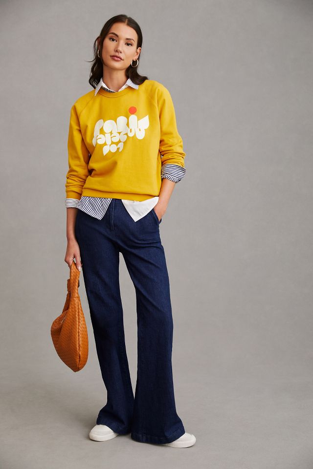 Clare V - Marigold Paris Los Angeles Sweatshirt — Kalifornia Jean Bar