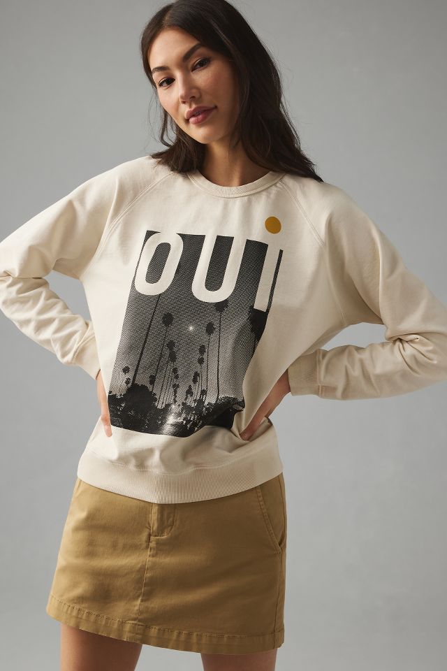Clare V. Frites Graphic Sweatshirt  Anthropologie Japan - Women's  Clothing, Accessories & Home