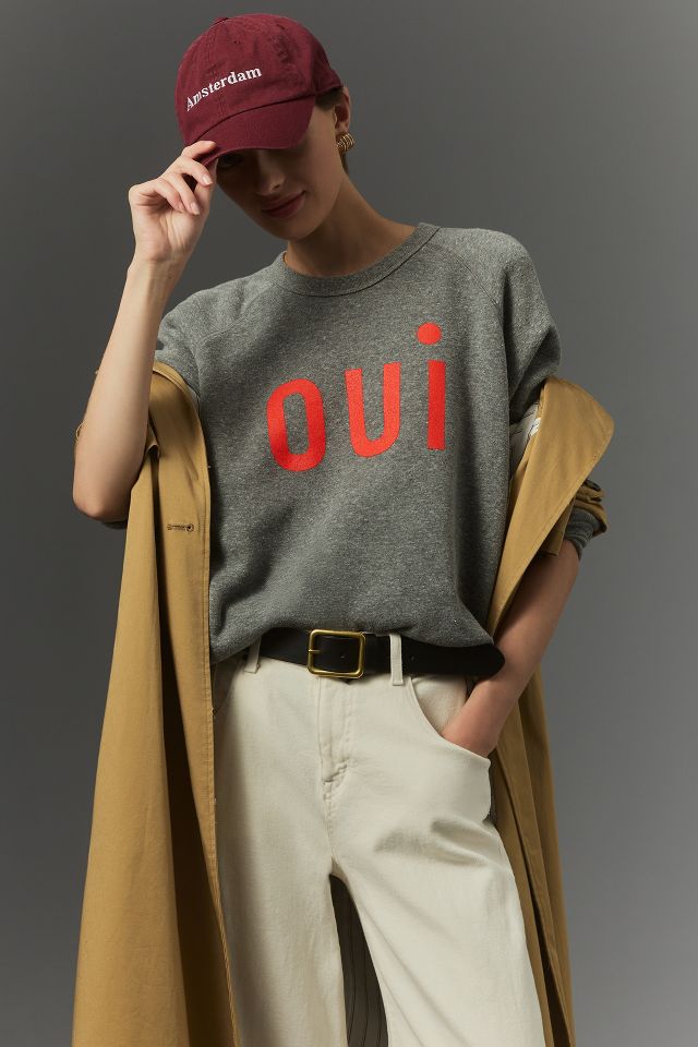 Clare V. Oui Graphic Sweatshirt