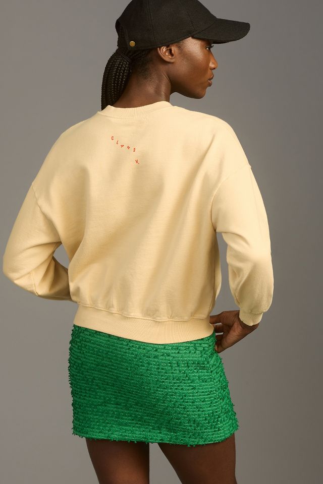 Clare V. Discothèque Sweatshirt  Anthropologie Japan - Women's Clothing,  Accessories & Home