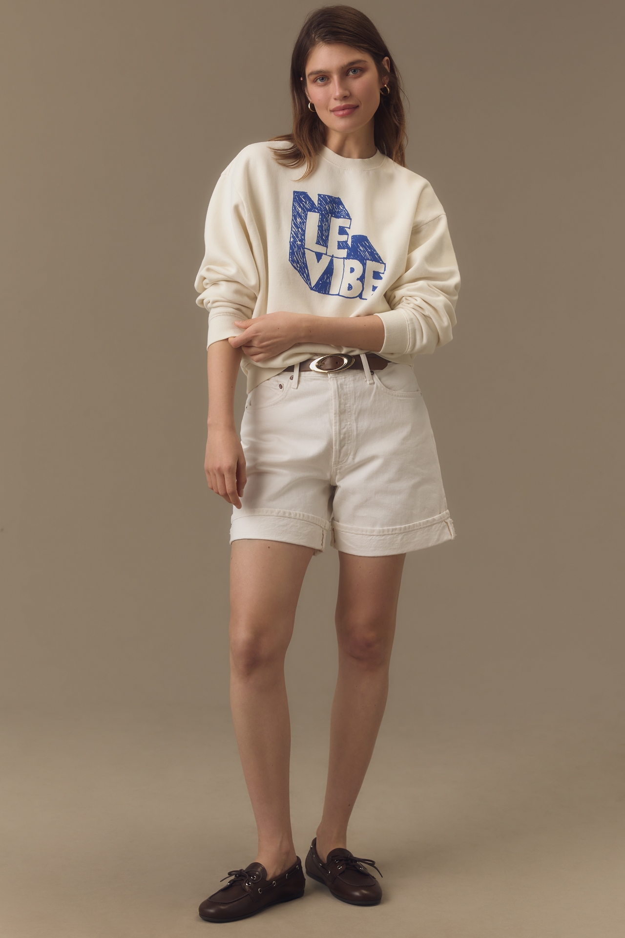 Clare V. Le Vibe Oversized Sweatshirt