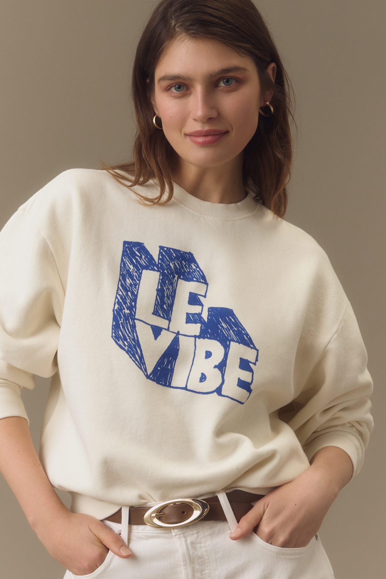 Clare V. Le Vibe Oversized Sweatshirt