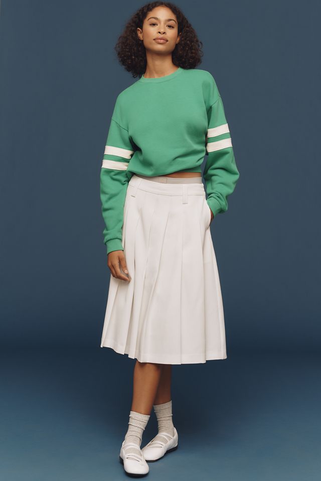 Clare V. Oversized Varsity Sweatshirt #2