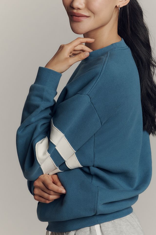 Clare V. Oversized Varsity Sweatshirt #1