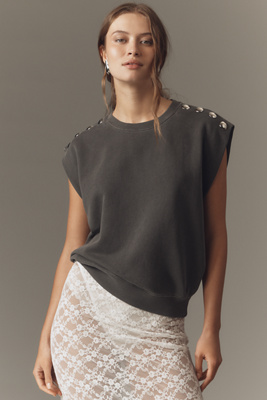 Clare V Le Vest Top In Gray