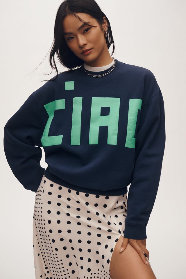 Clare V. Ciao Oversized Sweatshirt #3