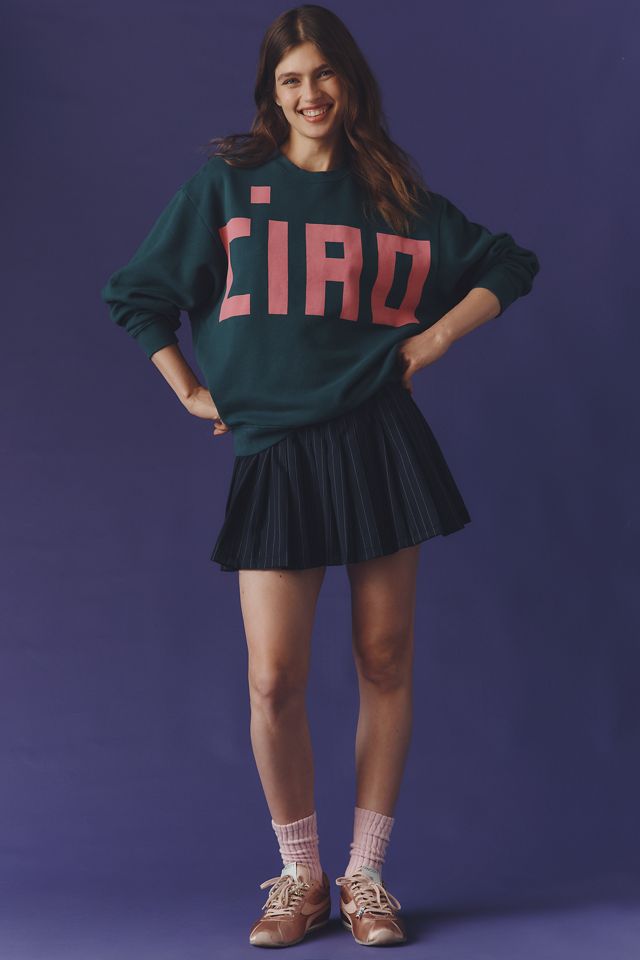 Clare V. Ciao Oversized Sweatshirt #1