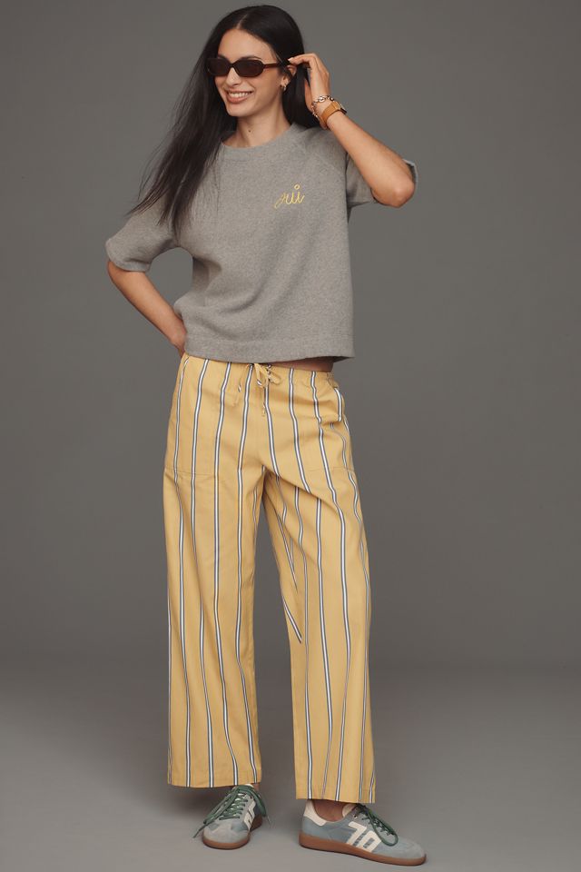 Clare V. Oui Short-Sleeve Sweatshirt Top #2