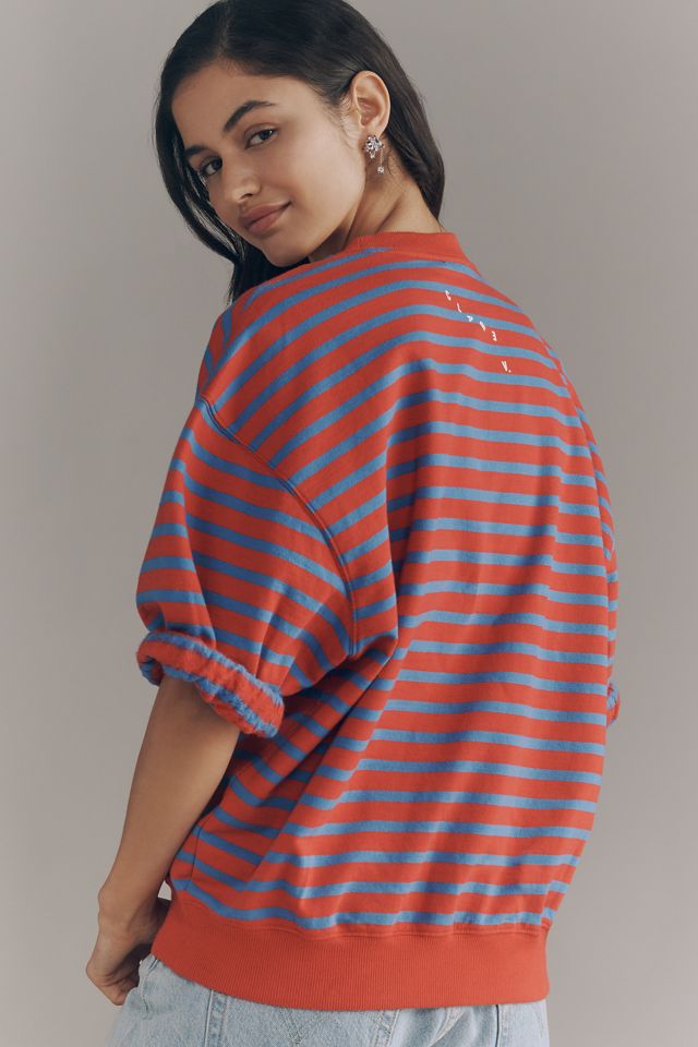 Clare V. 100% Cotton Fleece Oversized Sweatshirt #1