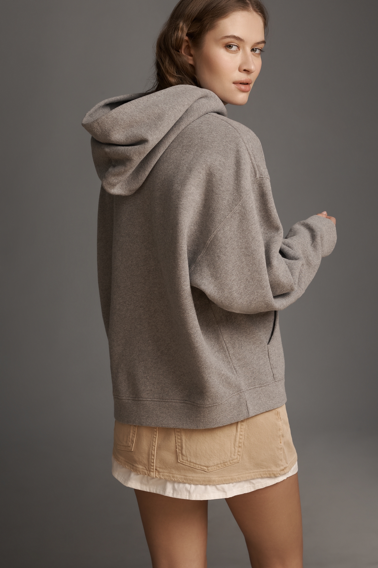 Clare V. Boxy Hooded Pullover