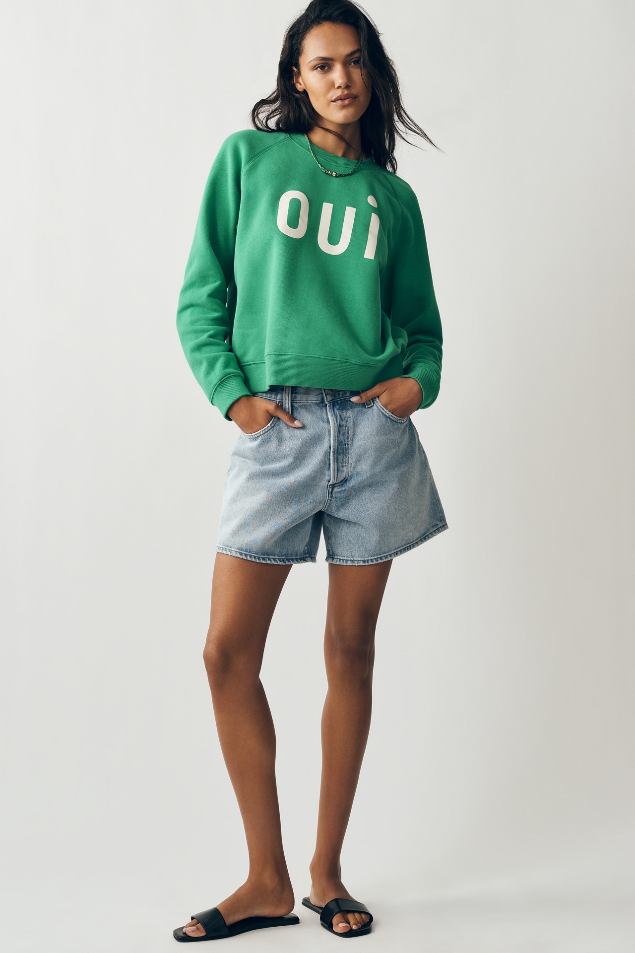 Clare V. Oui Le Court Sweatshirt