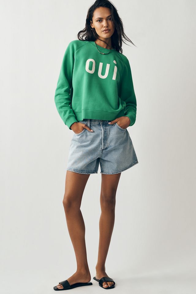 Clare V. Oui Le Court Sweatshirt | Anthropologie