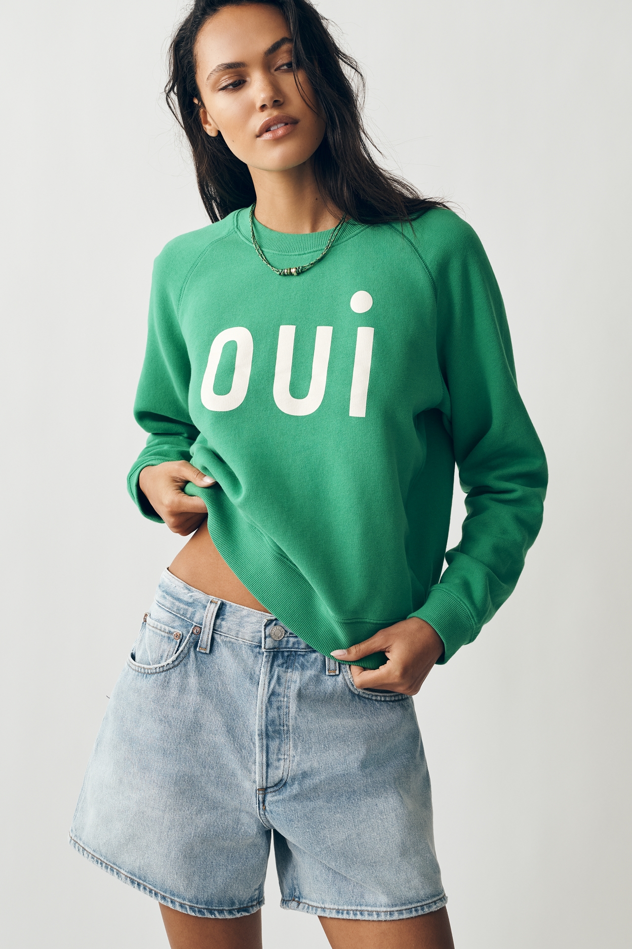 Clare V. Oui Le Court Sweatshirt