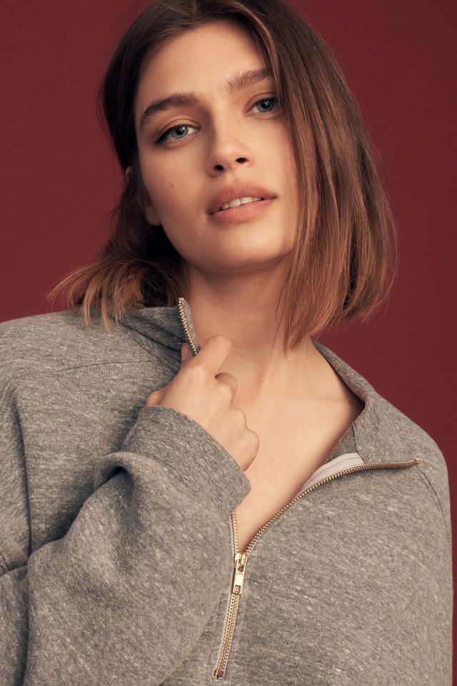 Letluv Seamed Half-Zip Pullover #3