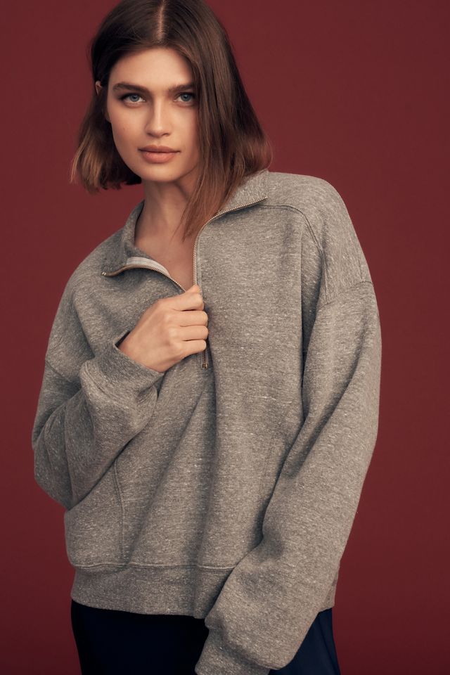 Letluv Seamed Half-Zip Pullover #4