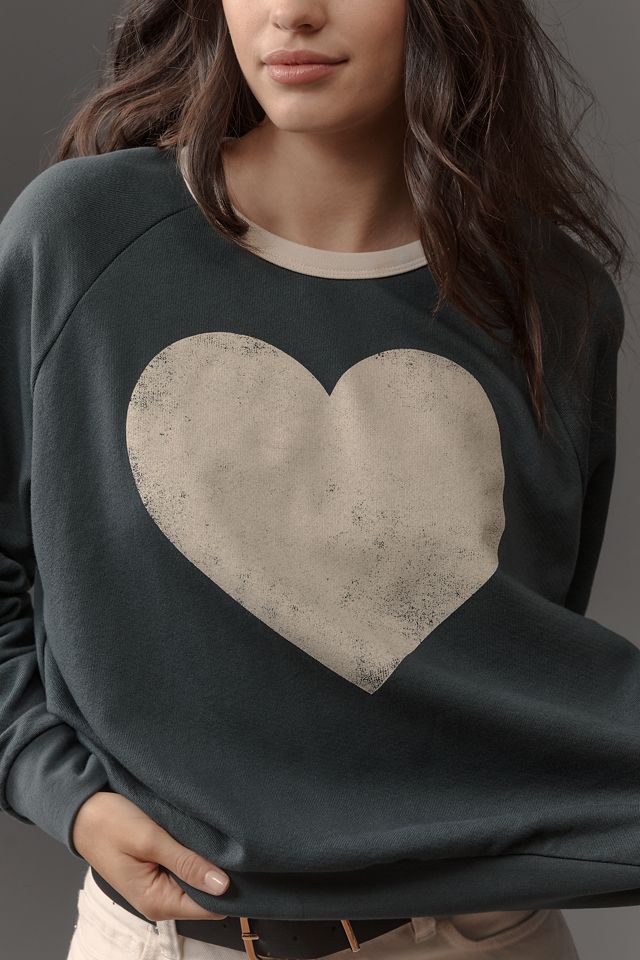 Letluv Heart Ringer Graphic Sweatshirt #2