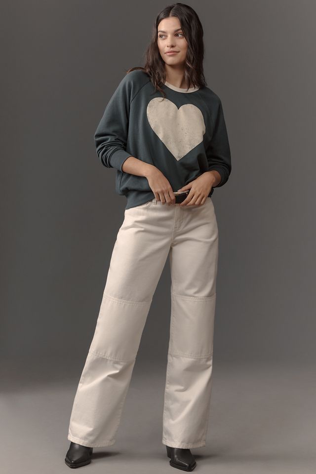 Letluv Heart Ringer Graphic Sweatshirt #3