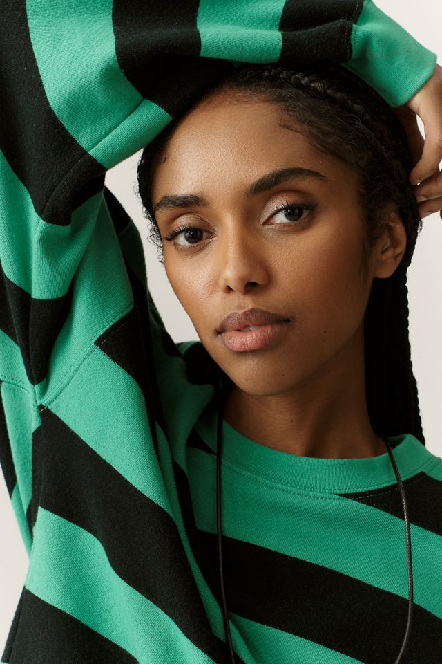 Letluv Striped Long-Sleeve Crew-Neck Pullover | Anthropologie