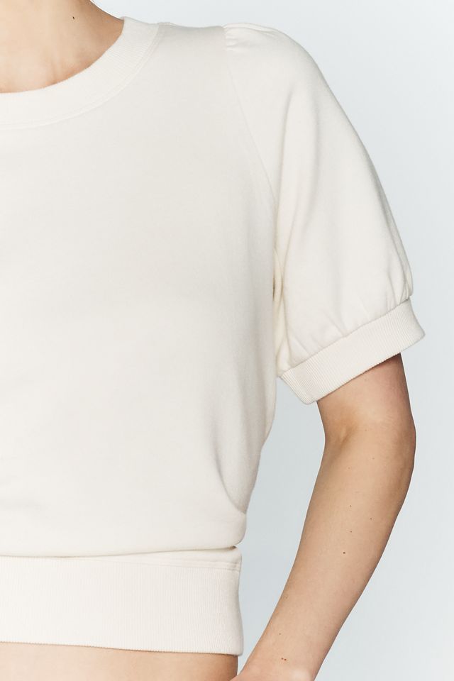 Maeve Puff-Sleeve Sweatshirt Tee #1