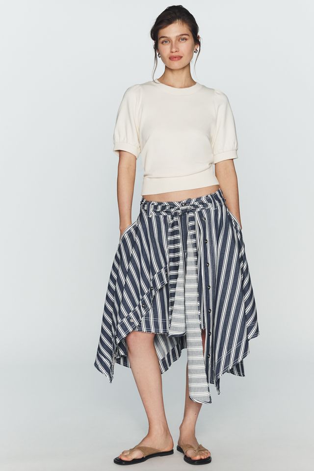 Maeve Puff-Sleeve Sweatshirt Tee #3