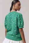 Maeve Puff-Sleeve Sweatshirt Tee