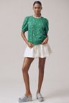 Maeve Puff-Sleeve Sweatshirt Tee