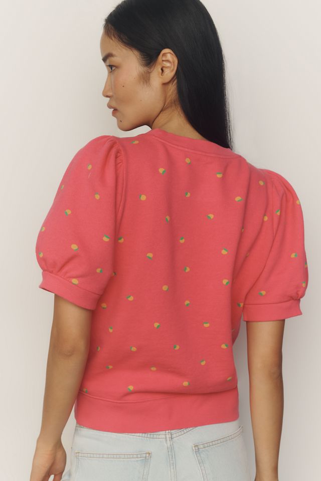 Maeve Puff-Sleeve Sweatshirt Tee #2