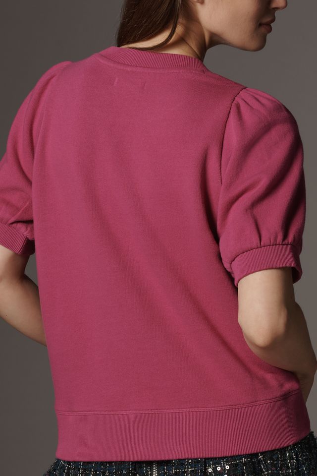 Maeve Puff-Sleeve Sweatshirt Tee #1
