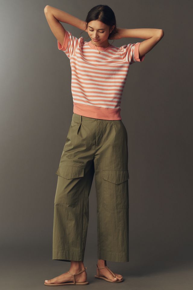 Maeve Puff-Sleeve Sweatshirt Tee #2