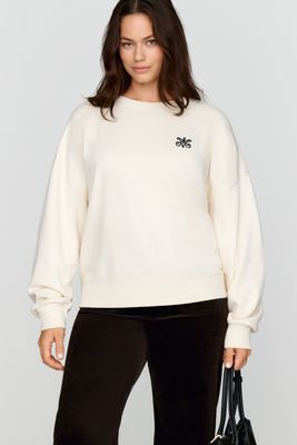 Maeve 100% Cotton Stamp Graphic Sweatshirt
