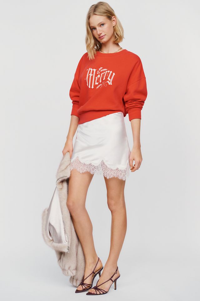 Maeve Merry 100% Cotton Graphic Sweatshirt #1
