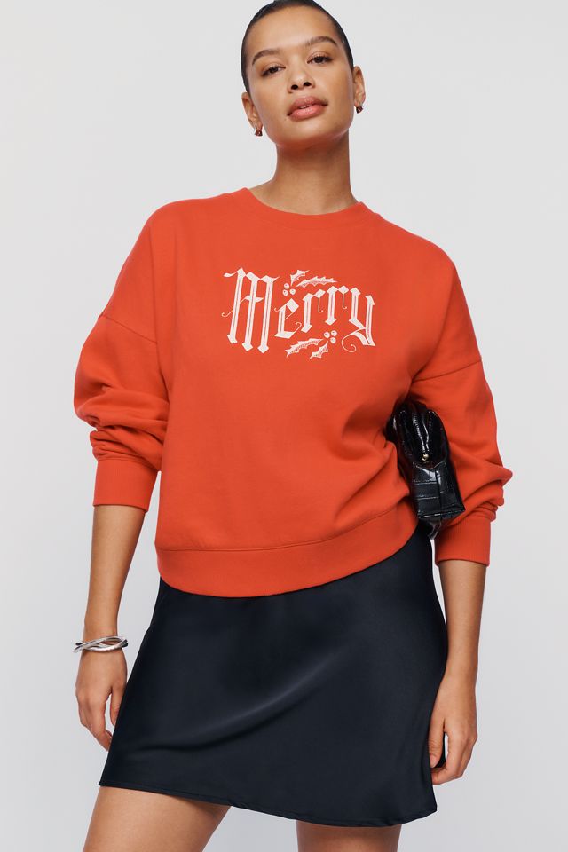 Maeve Merry 100% Cotton Graphic Sweatshirt #4