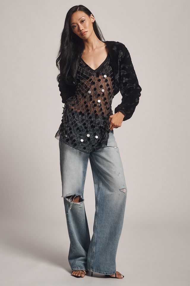 Maeve Faux Fur Shrug #2